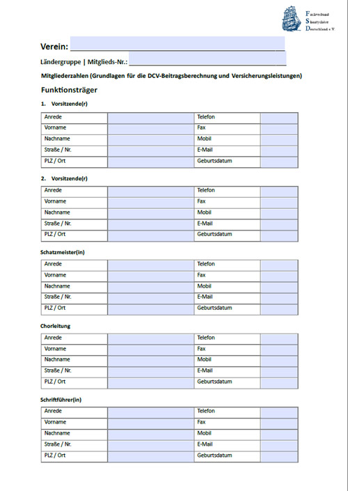Mitgliedsbogen